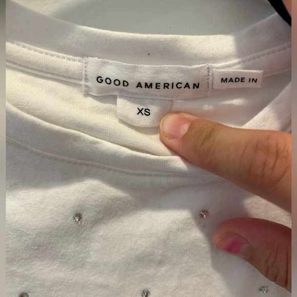 Good American CRYSTAL BABY TEE - Picture 6 of 8